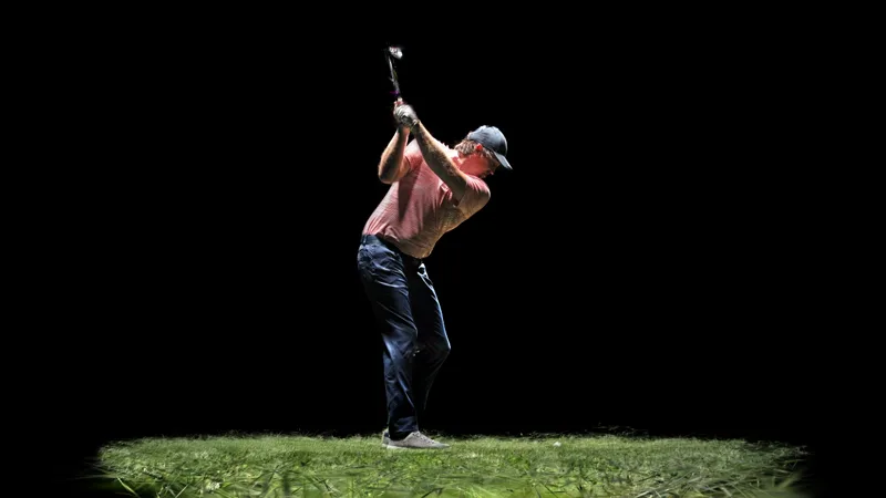 A photographic golf capture viewed from a new perspective
